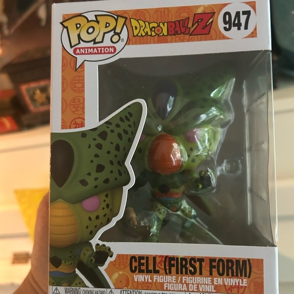 Funko Pop! Dragon Ball Z Cell First Form Figure - Green and Orange 947 - Picture 6 of 12